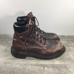 Red Wing Shoes 606 SuperSole 2.0 Comfortforce Soft Toe Leather Work Mens Boots 7